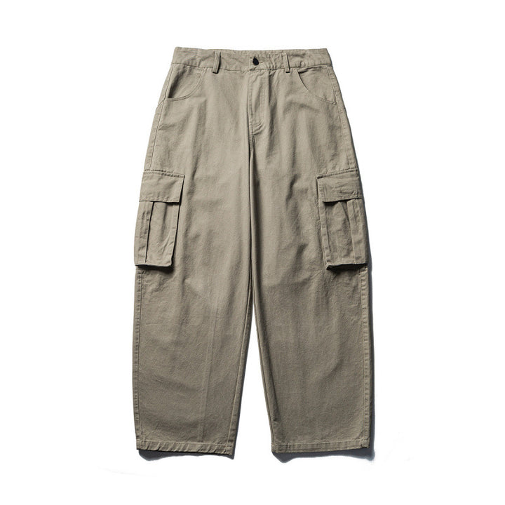 Herren Weite Cargo-Hose aus Baumwollmix mit großen Klappentaschen und relaxed Fit Echo Archiv