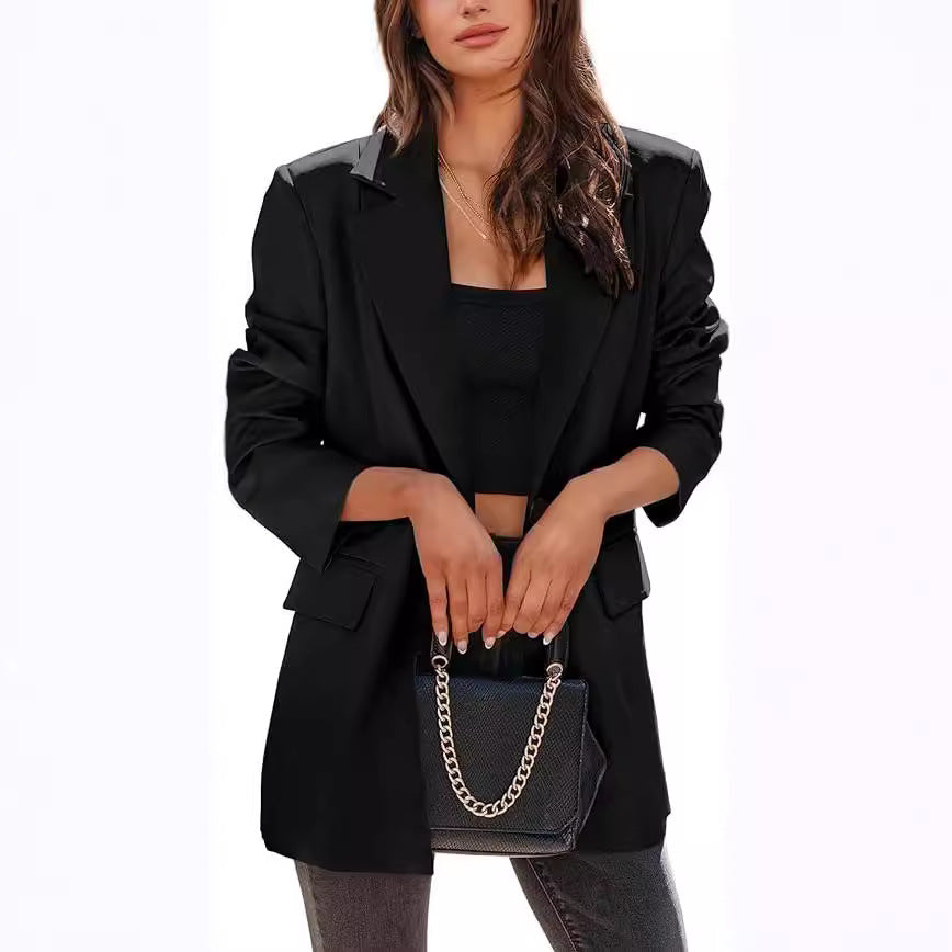 Damen großzügig geschnittener Oversize-Blazer Echoarchiv