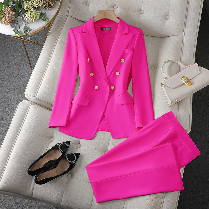 Damen Modischer Doppelreiher Blazer mit eleganten Details Echo Archiv