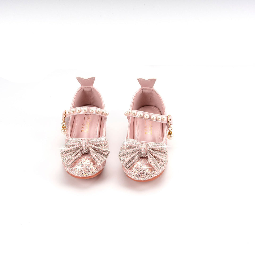 Damen Glitzernde Ballerinas mit Perlenverschluss Echo Archiv