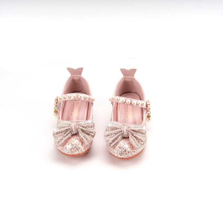 Damen Glitzernde Ballerinas mit Perlenverschluss Echo Archiv