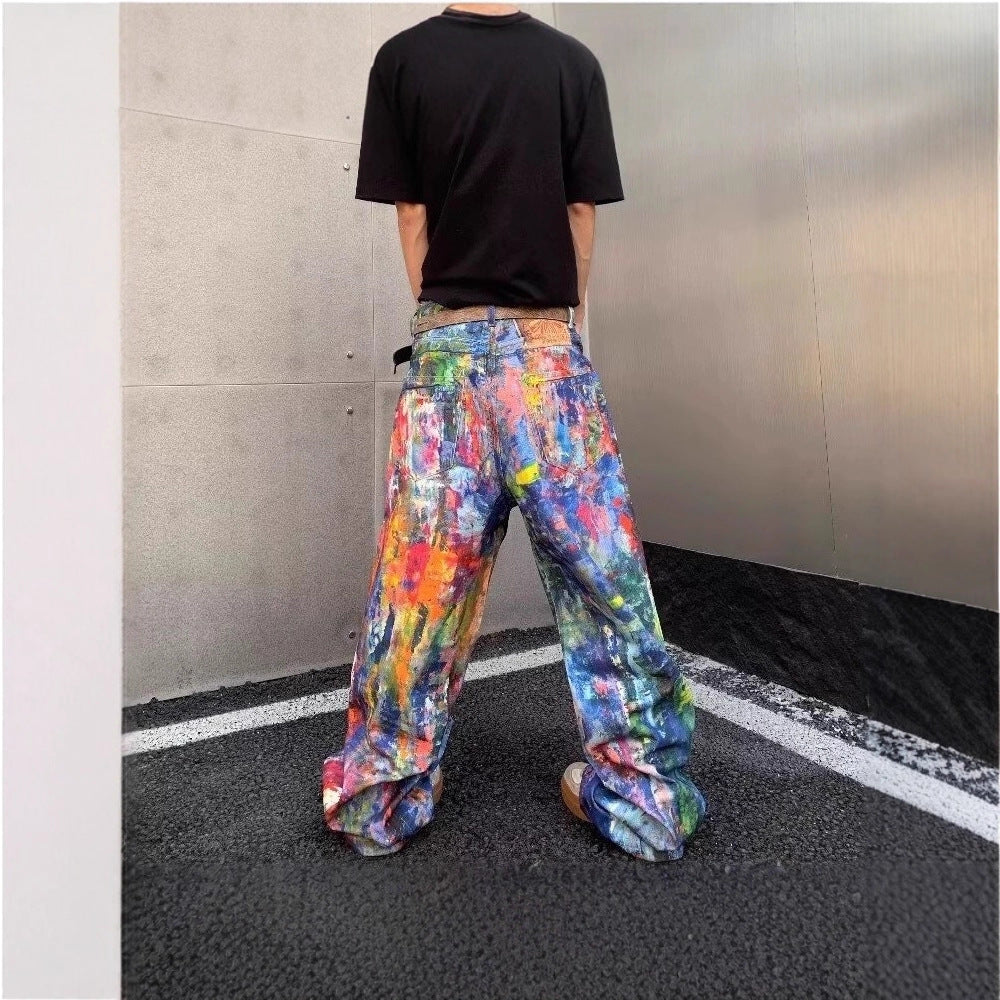 Damen Artistic Baggy-Jeans Echoarchiv