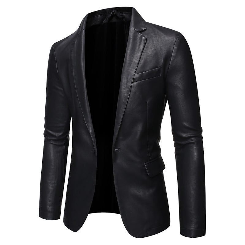 Herren Elegante Kunstlederblazer Echo Archiv