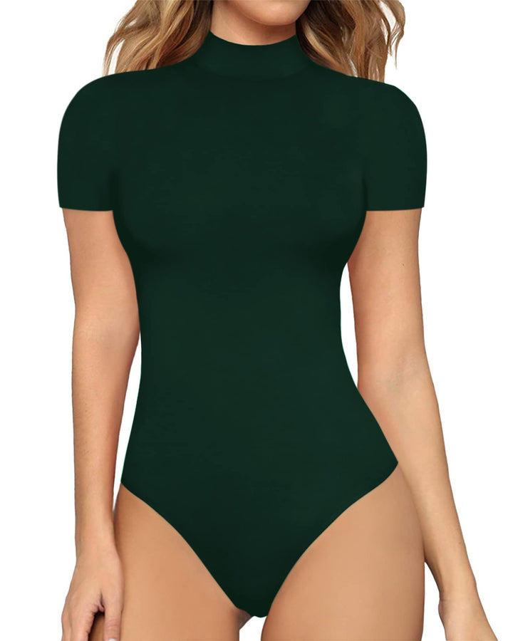 Damen Body mit kurzem Ärmel und hohem Kragen Echo Archiv