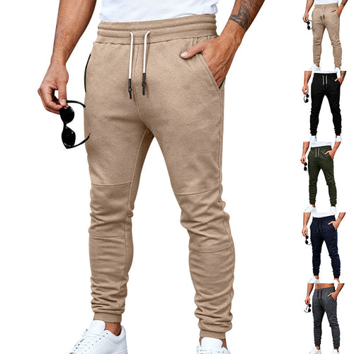 Herren nan tapered Jogginghose mit Kniepasse, elastischem Tunnelzugbund und Reißverschlusstaschen Echo Archiv