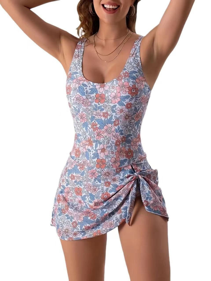 Damen Strandkleid Badeanzug mit floralem Design Echo Archiv