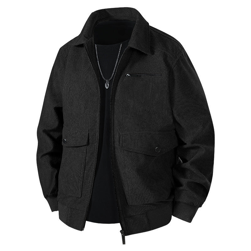 Herren Lässige Cordjacke mit praktischen Taschen Echo Archiv