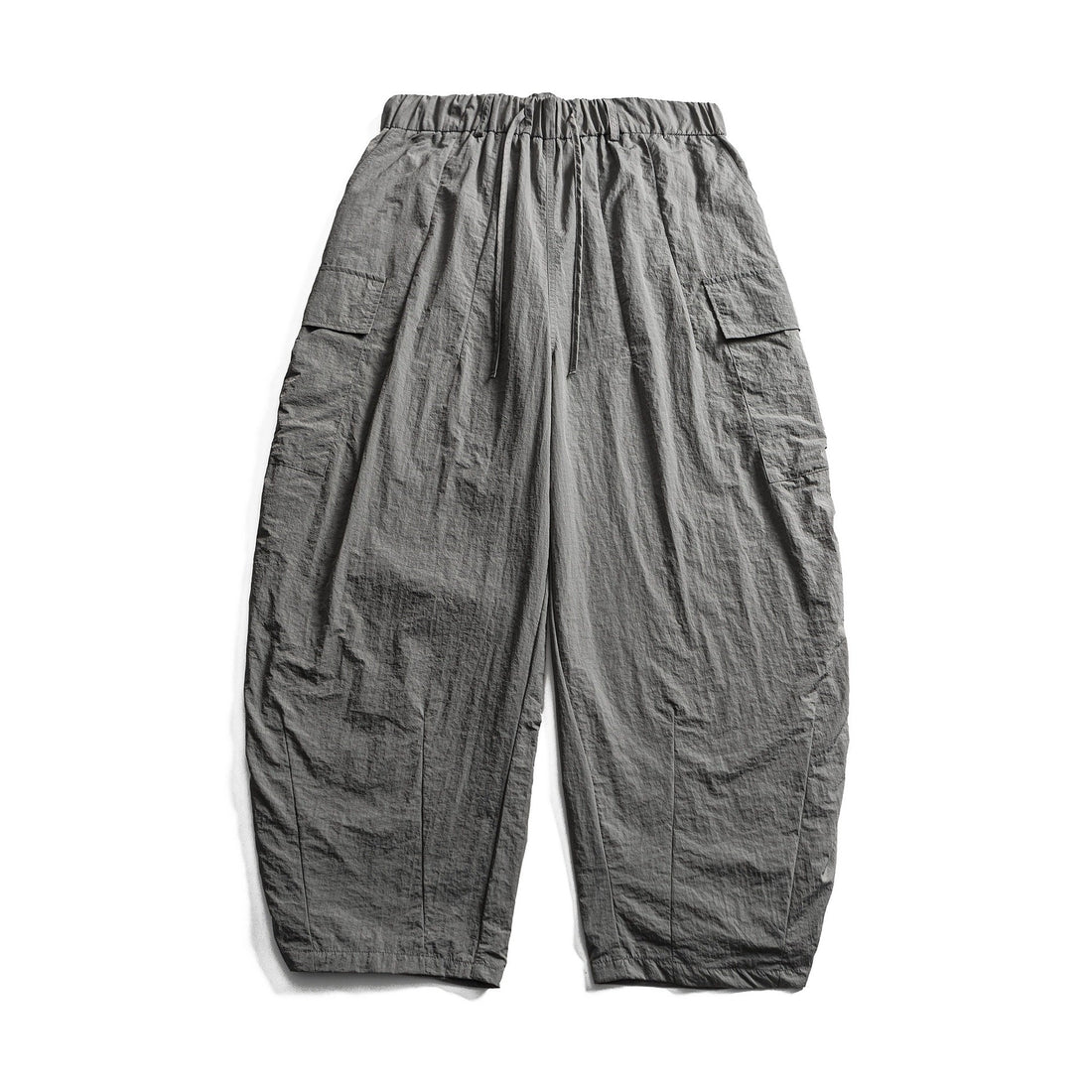 Herren Leichte Crinkle‑Optik Cargo‑Jogginghose mit elastischem Bund und Kordelzug Echoarchiv