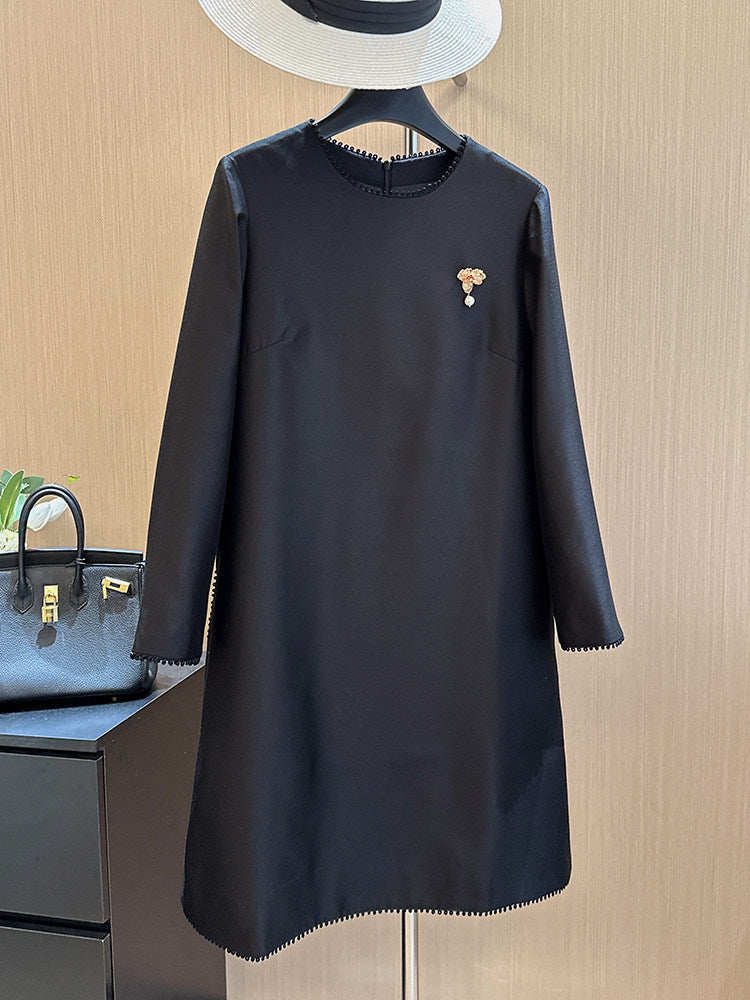 Damen Elegantes Drape Kleid Echoarchiv