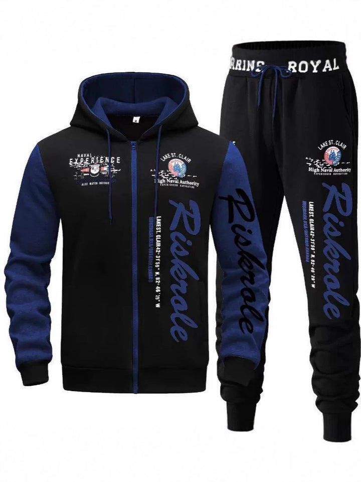 Herren Sportlicher Hoodie- und Jogginghosen-Set Echo Archiv