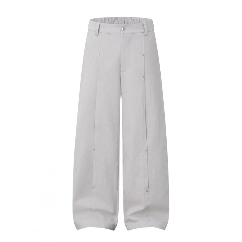 Damen Weite High‑Waist Culotte‑Hose aus strukturierter Baumwollmischung Echo Archiv
