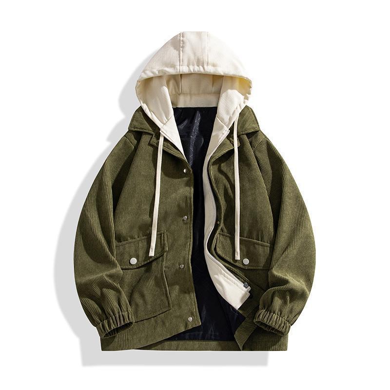 Damen Modische Überziejacke mit Kapuze Echo Archiv