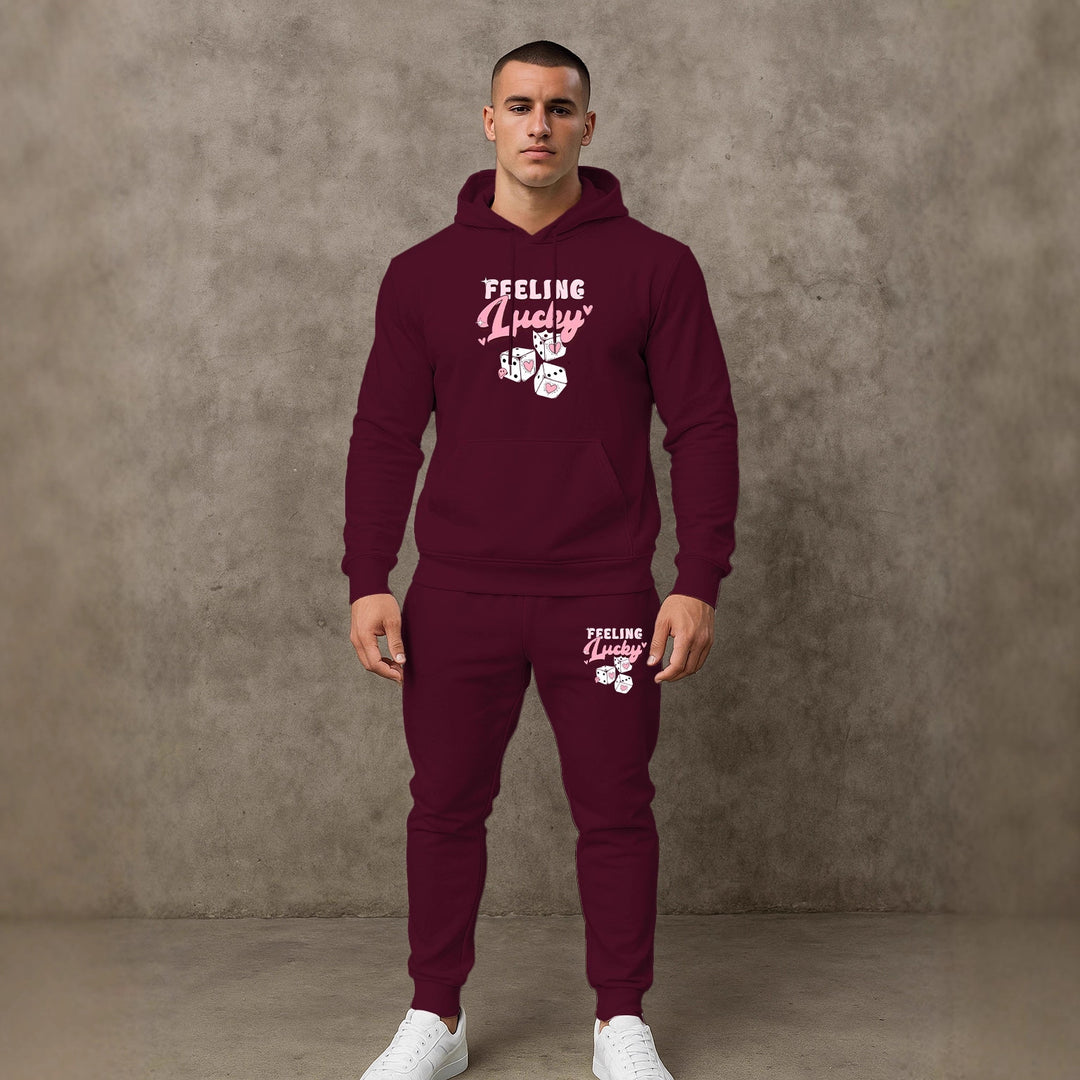 Herren Sportliches Hoodie- und Jogginghosen-Set Echoarchiv