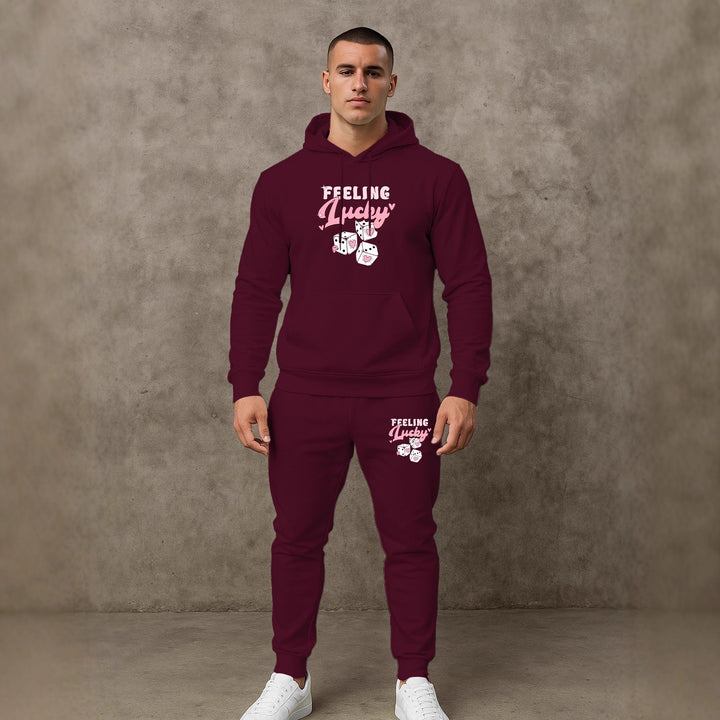 Herren Sportliches Hoodie- und Jogginghosen-Set Echoarchiv