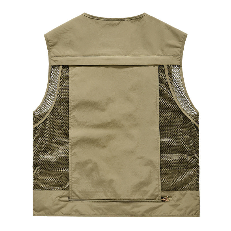 Herren nan multifunktionale Outdoor-Taktikweste mit zahlreichen Taschen und Netzbesatz Echo Archiv