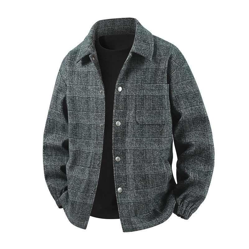 Herren Stylische Utility-Jacke mit Karomuster Echo Archiv