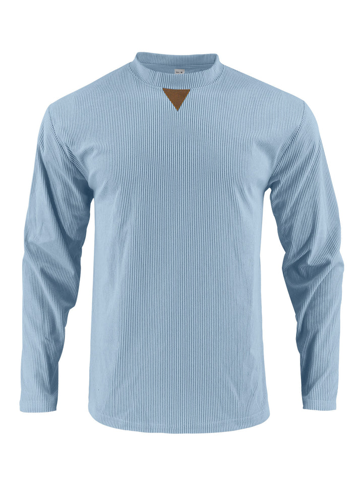Herren Langarmshirt mit strukturiertem Rippdesign Echoarchiv