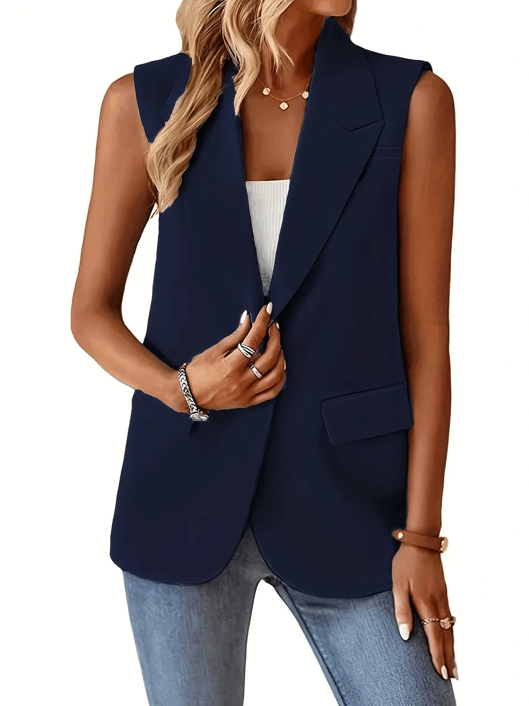 Damen Stylischer Blazer-Weste Echoarchiv