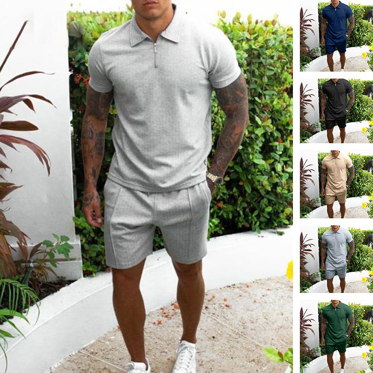 Herren Poloshirt und Shorts Set Echoarchiv