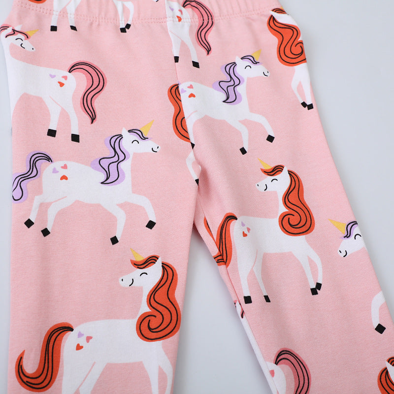 Mädchen Leggings mit niedlichen Einhorn-Motiven Echo Archiv