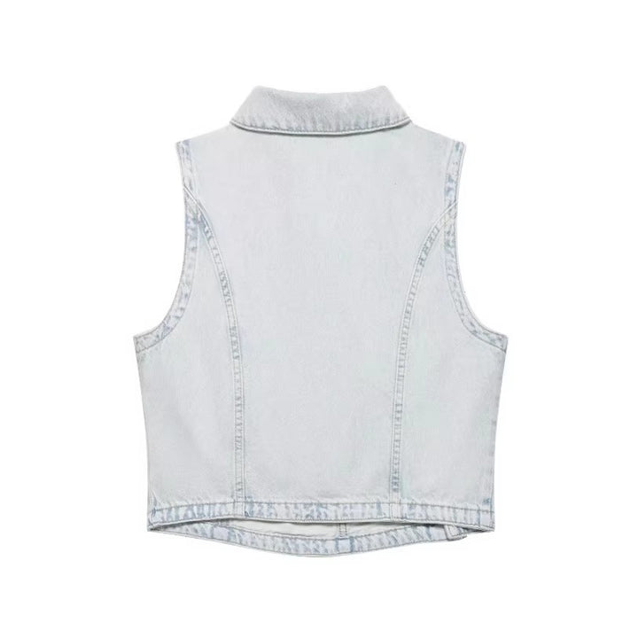 Damen Weite Jeans im lässigen Windbreaker-Stil mit ausgefallenen Nähten Echo Archiv