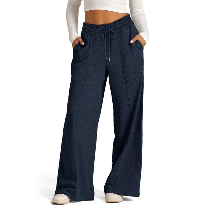 Damen nan weite Sweatpants mit hohem Bund und Tunnelzug Echo Archiv