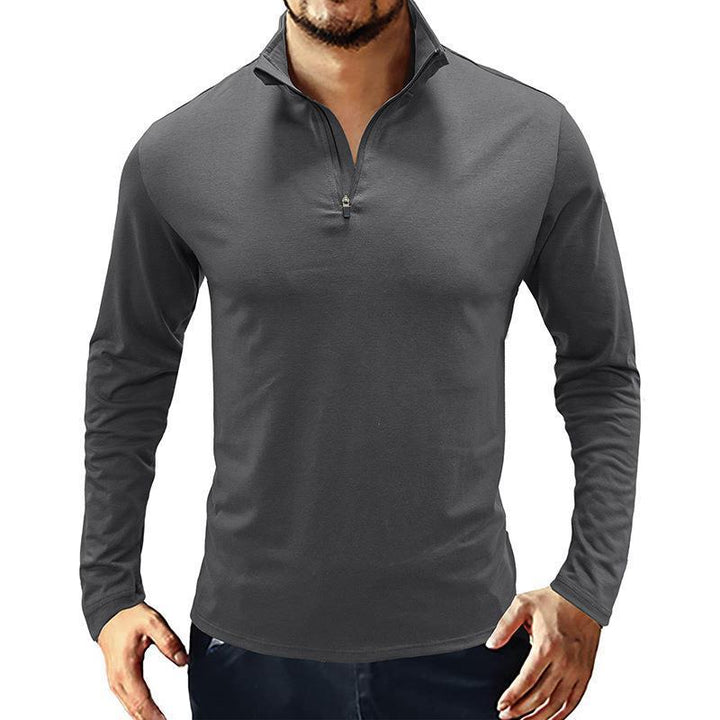 Herren Stehkragen Pullover Echoarchiv