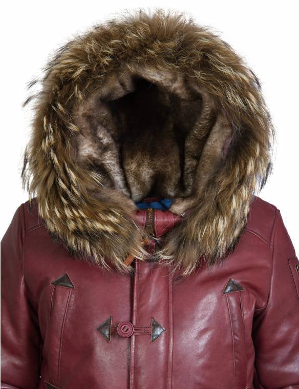 Herren Winterparka mit luxuriösem Kunstpelzkragen und wärmendem Futter Echoarchiv