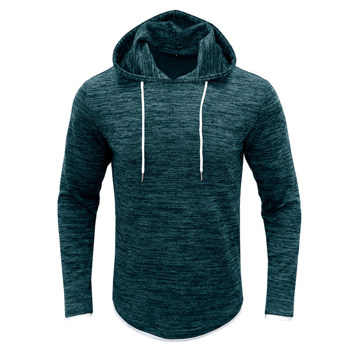 Herren sportliches Kapuzenshirt mit modischem Strukturdesign Echoarchiv