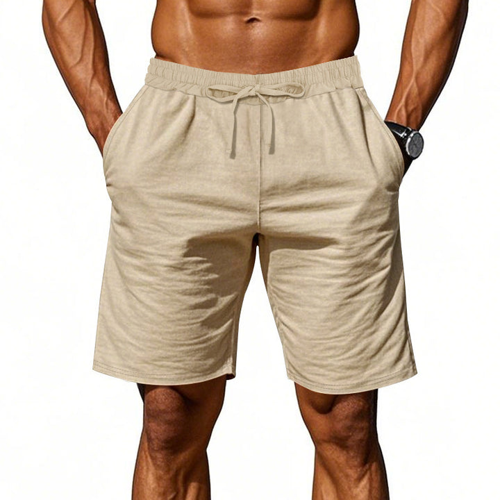 Herren nan lässige Baumwollmix Freizeitshorts mit elastischem Bund und Seitentaschen Echo Archiv