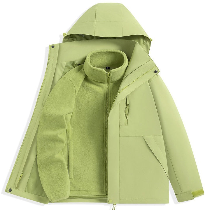 Herren zweilagiger Outdoorparka mit herausnehmbarer Fleece-Innenjacke und Kapuze Echo Archiv