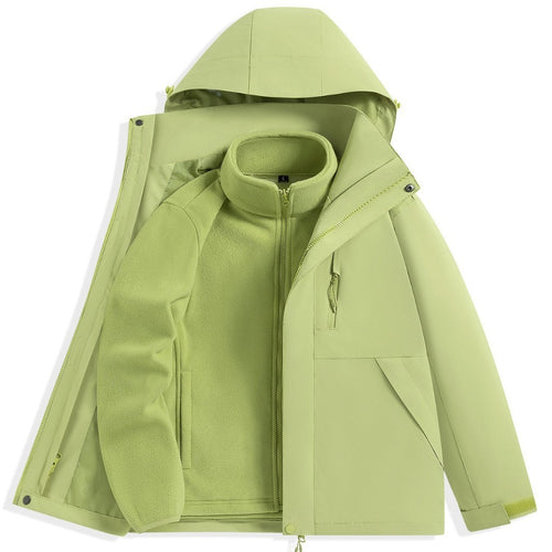 Herren zweilagiger Outdoorparka mit herausnehmbarer Fleece-Innenjacke und Kapuze Echo Archiv