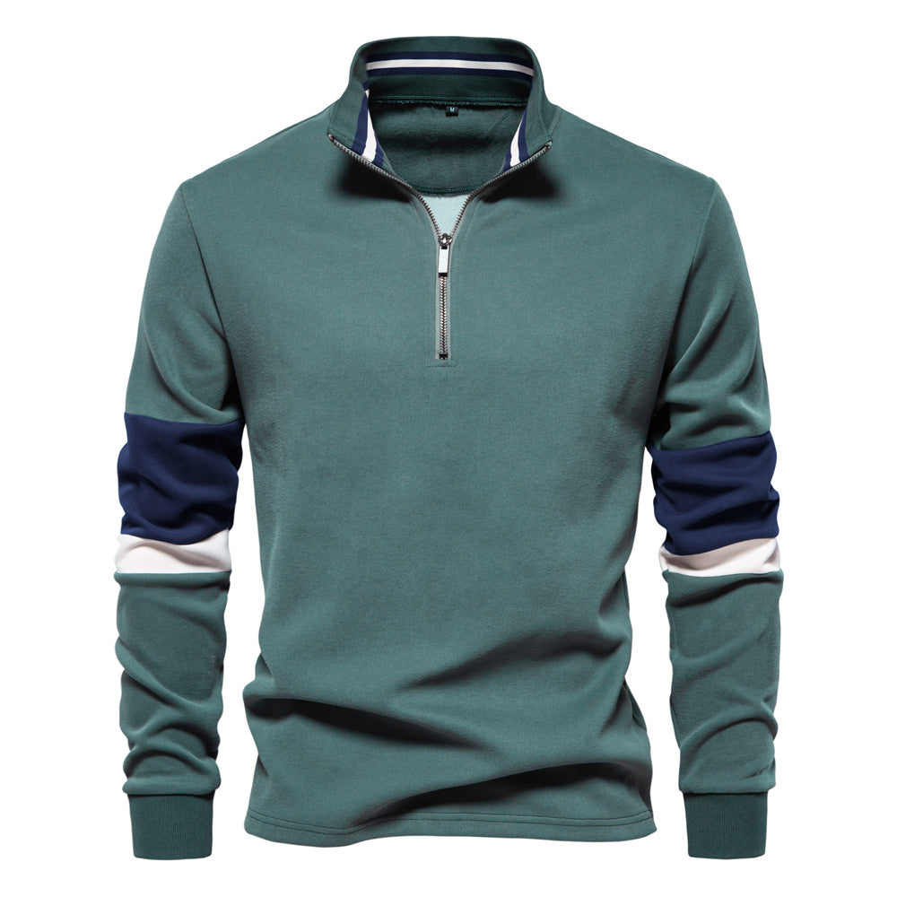 Herren Sportlicher Stehkragenpullover Echoarchiv
