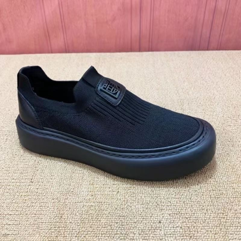 Herren Strick-Slip-on-Sneaker mit elastischem Schaft und dicker Plateau-Sohle Echoarhiv