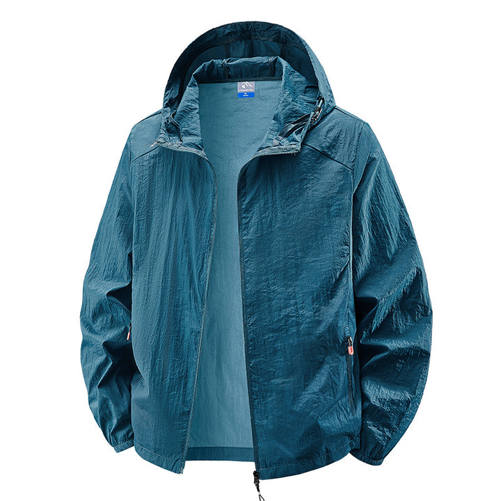 Herren Leichte Outdoorjacke mit verstellbarem Kapuzendesign Echo Archiv