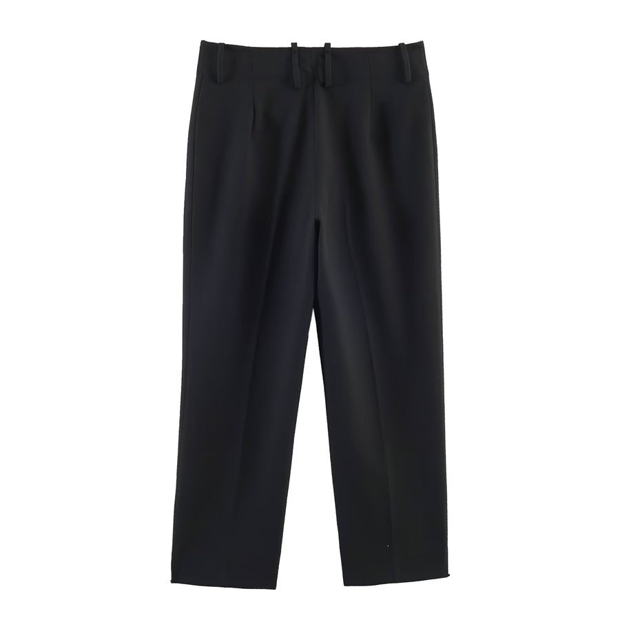 Damen Hochtaillierte elegante Anzughose mit Bügelfalte und geradem Bein Echo Archiv