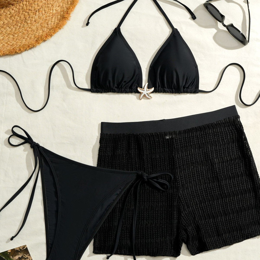 Damen Bikini-Set mit verstellbaren Trägern und Raffung Echo Archiv