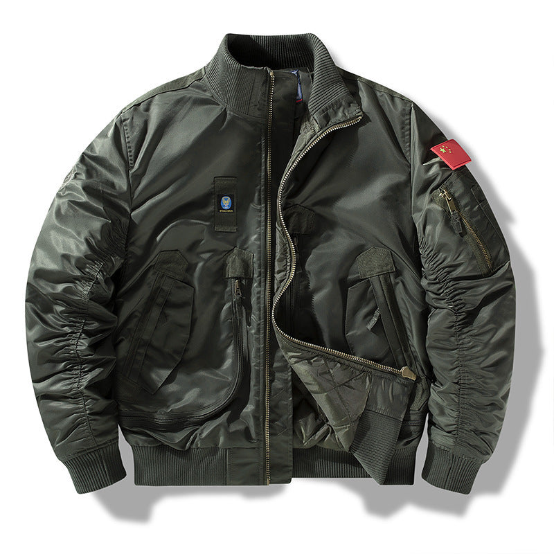 Herren Bomberjacke mit technischen Details und praktischen Taschen Echoarchiv