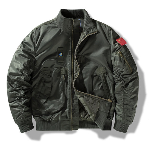 Herren Bomberjacke mit technischen Details und praktischen Taschen Echoarchiv