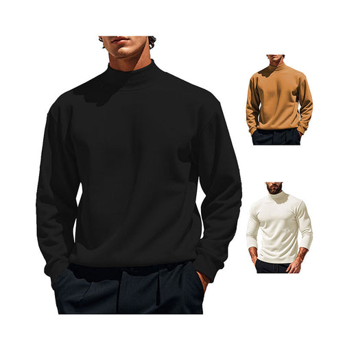 Herren Langarmshirt mit hohem Kragen Echoarchiv