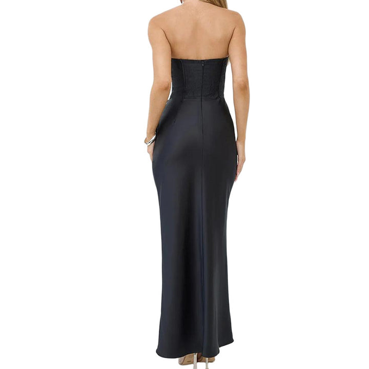 Damen Elegantes strapazierfähiges Abendkleid mit gerafft und Korsett-Oberteil Echo Archiv