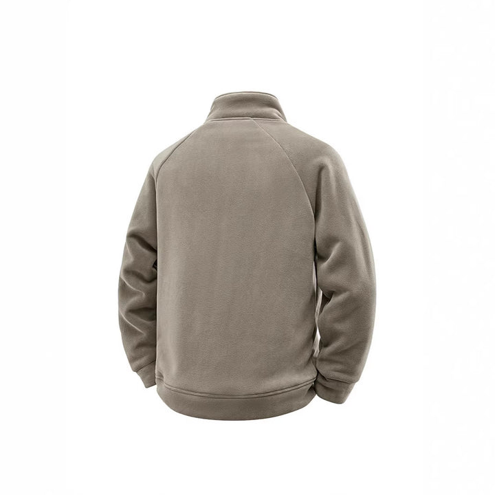 Herren Fleece-Thermojacke mit doppellagigem Teddy-Innenfutter und hohem Stehkragen Echo Archiv