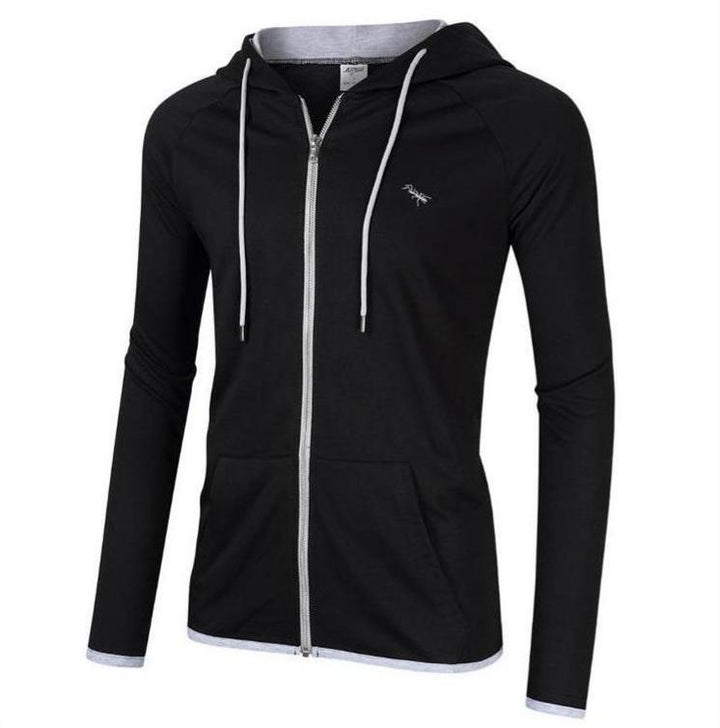 Herren Sportliche Kapuzensweatjacke mit atmungsaktivem Material und hohem Tragekomfort Echoarchiv