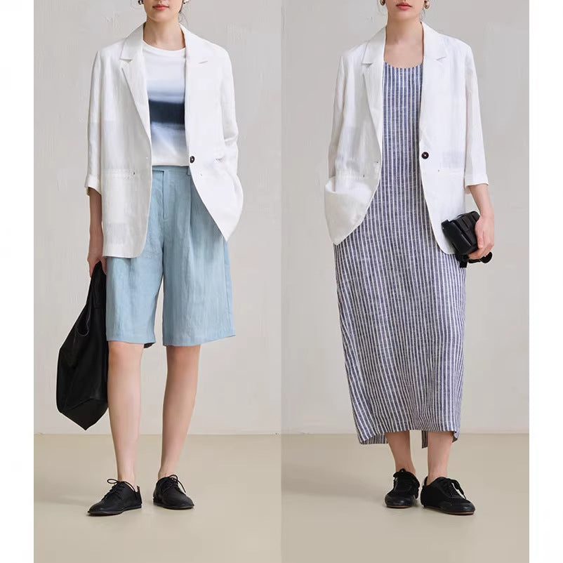 Damen Bequeme und elegante Leinenhose Echoarchiv
