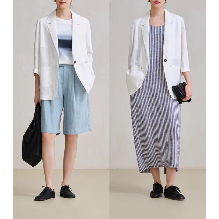 Damen Bequeme und elegante Leinenhose Echoarchiv