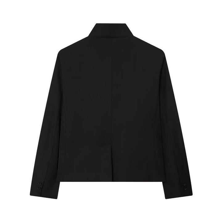 Damen Kurzer Blazer mit Stehkragen, verdeckter Knopfleiste und taillierter Silhouette Echo Archiv