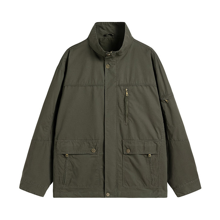 Herren leichte Outdoor-Utility Jacke mit Stehkragen Echo Archiv