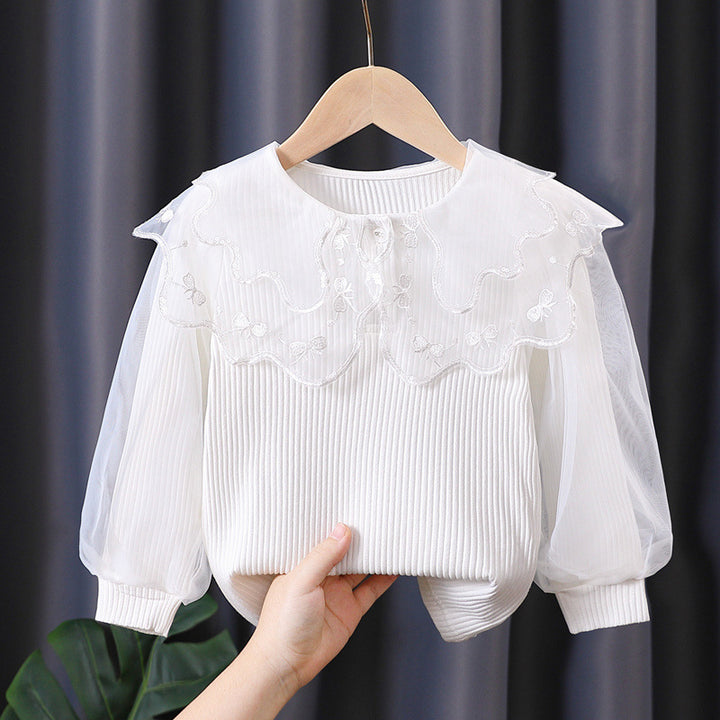 Damen Bluse mit eleganter Spitzenverzierung Echo Archiv