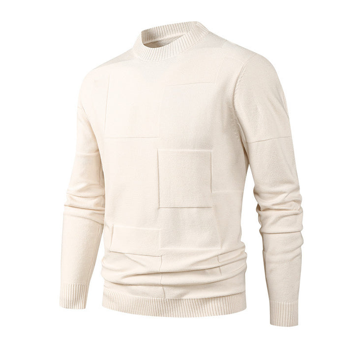 Herren Modischer Strickpullover mit Rundhalsausschnitt Echo Archiv
