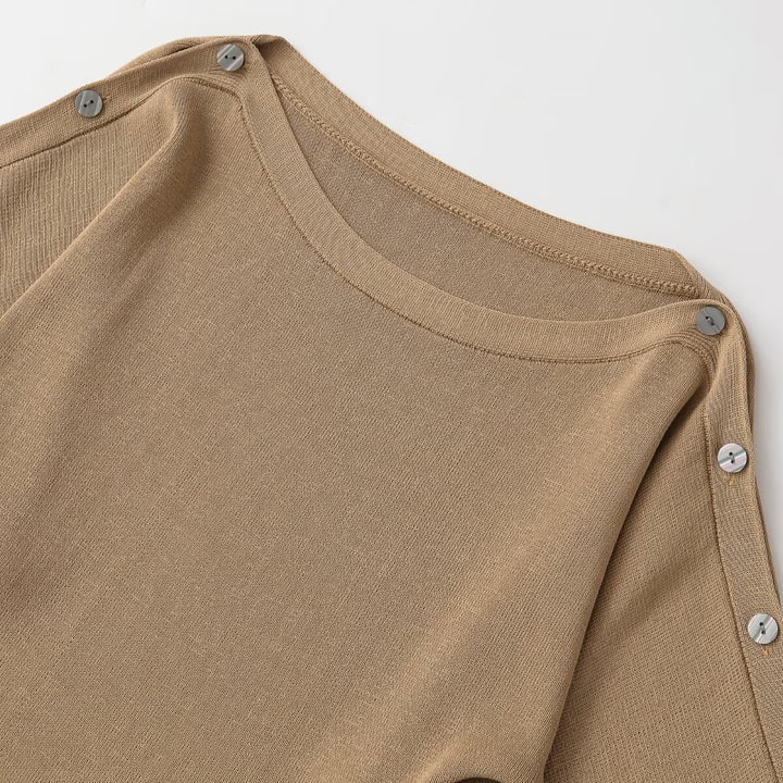 Damen Feinstrick-Poncho mit ausgestellten Fledermausärmeln Echo Archiv